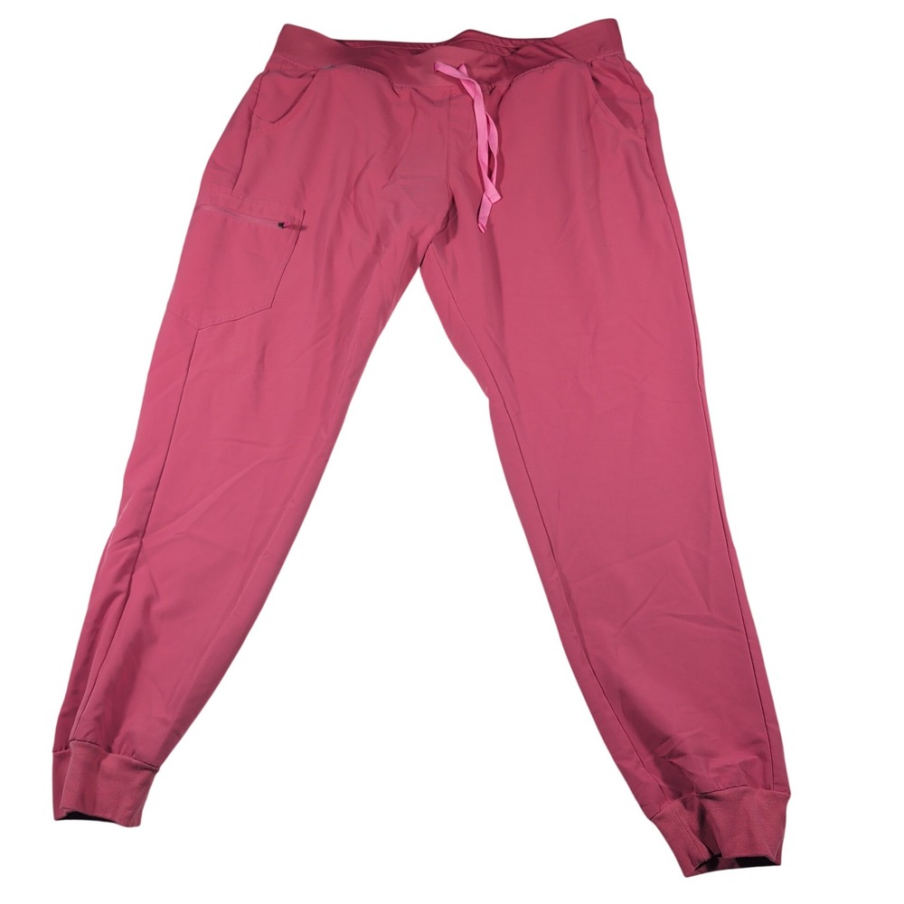 FIGS Scrub Pants Womens XXL/T Pink Jogger Technical Collection Polyester Blend